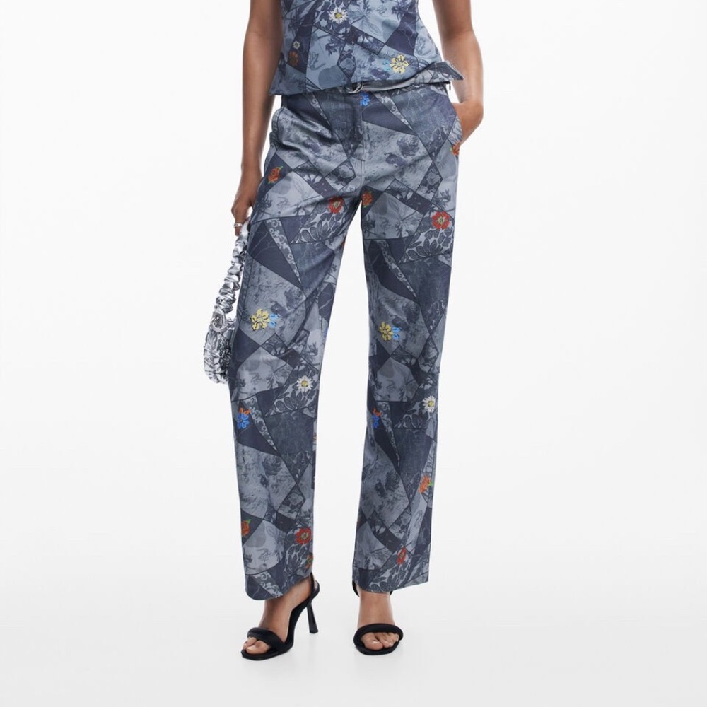 DESIGUAL PATCHWORK PANTS